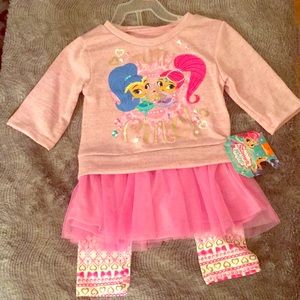 BRAND NEW Shimmer & Shine Toddler Outfit